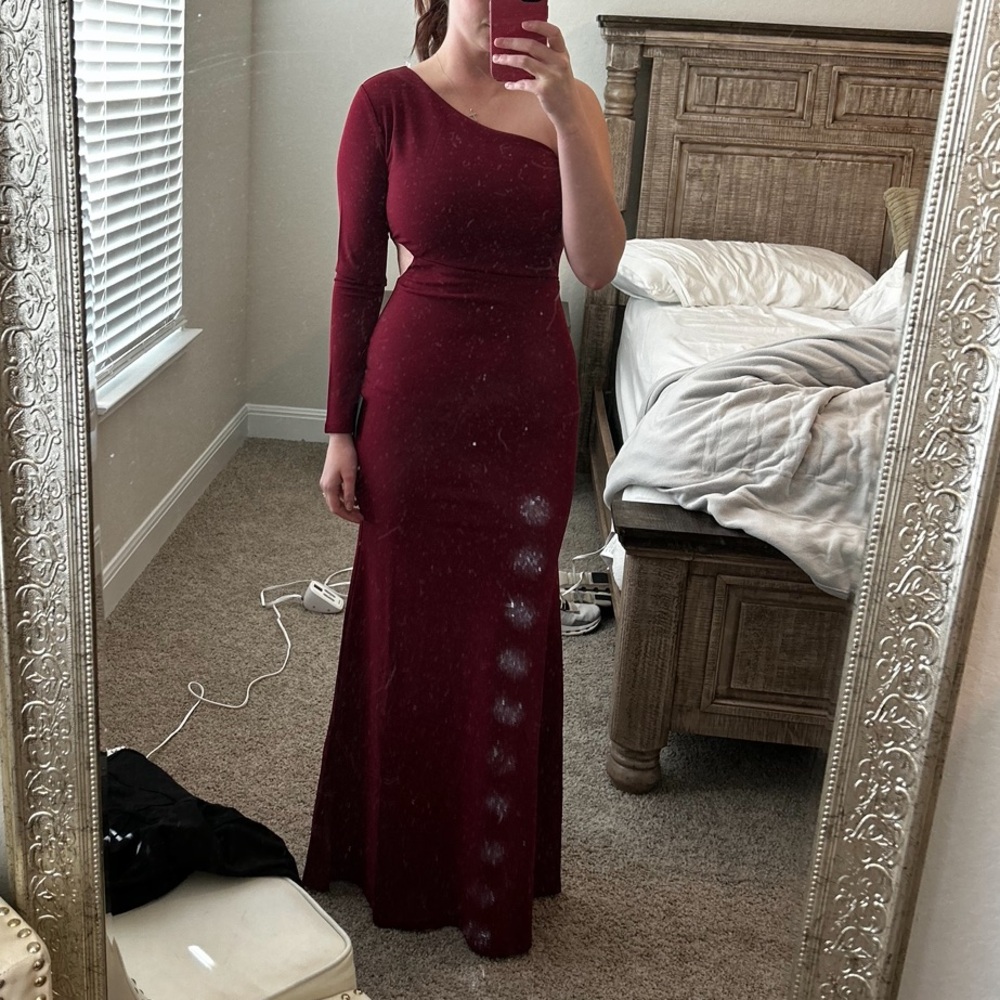 One shoulder formal dress